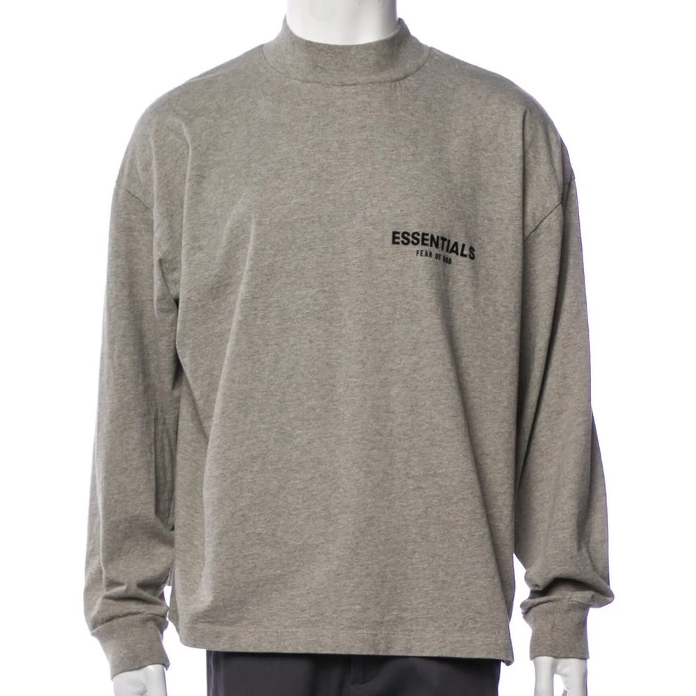Essentials fear of good grey mock neck